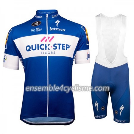 Tenue Maillot + Cuissard à Bretelles 2018 Quick Step Floors Femme N001